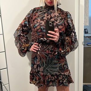 Farm Rio Long Sleeve Dress NBW